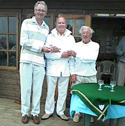 Jeremy Snowden & Russell Moore winners of the Golf Croquet Doubles