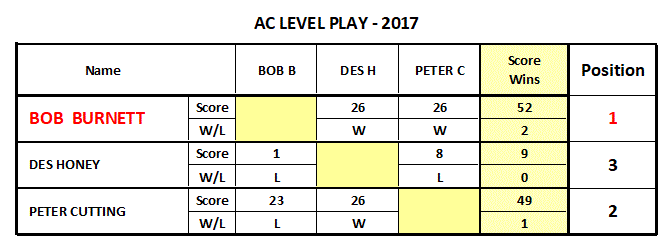 Association Croquet - Level Play